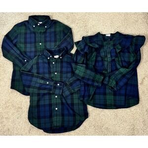 Crewcuts Bundle Tartan Plaid Shirts For Christmas Photos Boys‎ 10 And 7 Girls 10